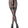 Dres Petra Elisa Lycra 15 DEN Cu Model Raisa Portjartiera Negru 3